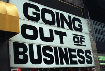 A business that ceases operations is unlikely to pay off its outstanding debt.